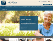 Tablet Screenshot of pelandaledental.com